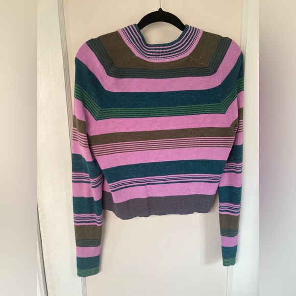 Free people retro stripe crop sweater - Picture 5 of 5